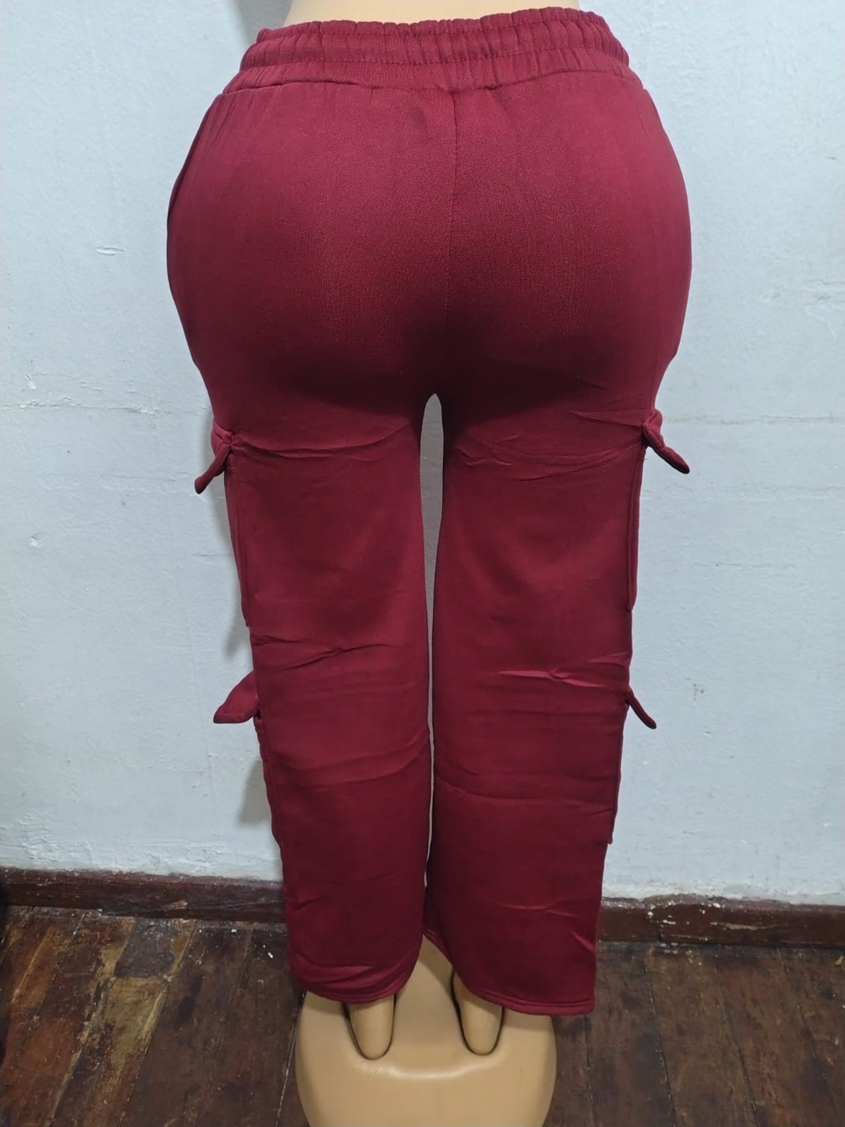 PANTALON CARGO POLAR ROJO