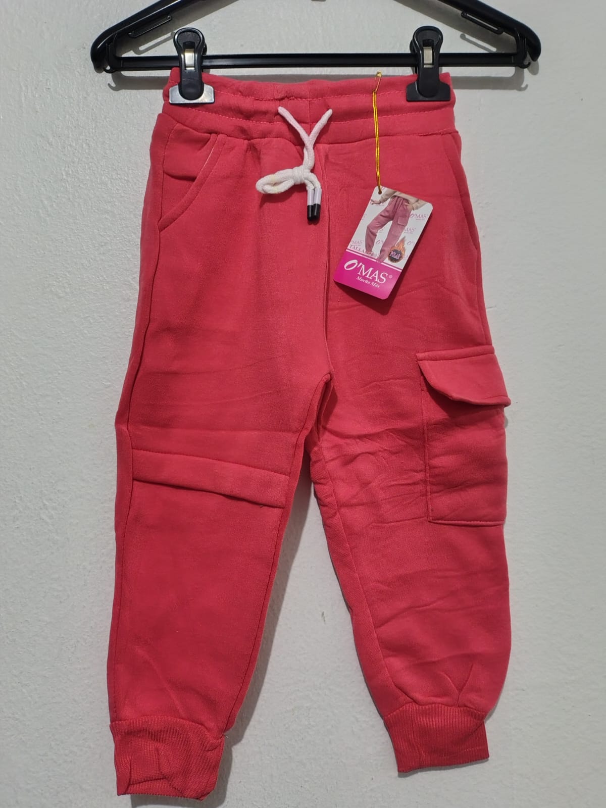 BUZO NIÑA POLAR CARGO ROSA FUCSIA