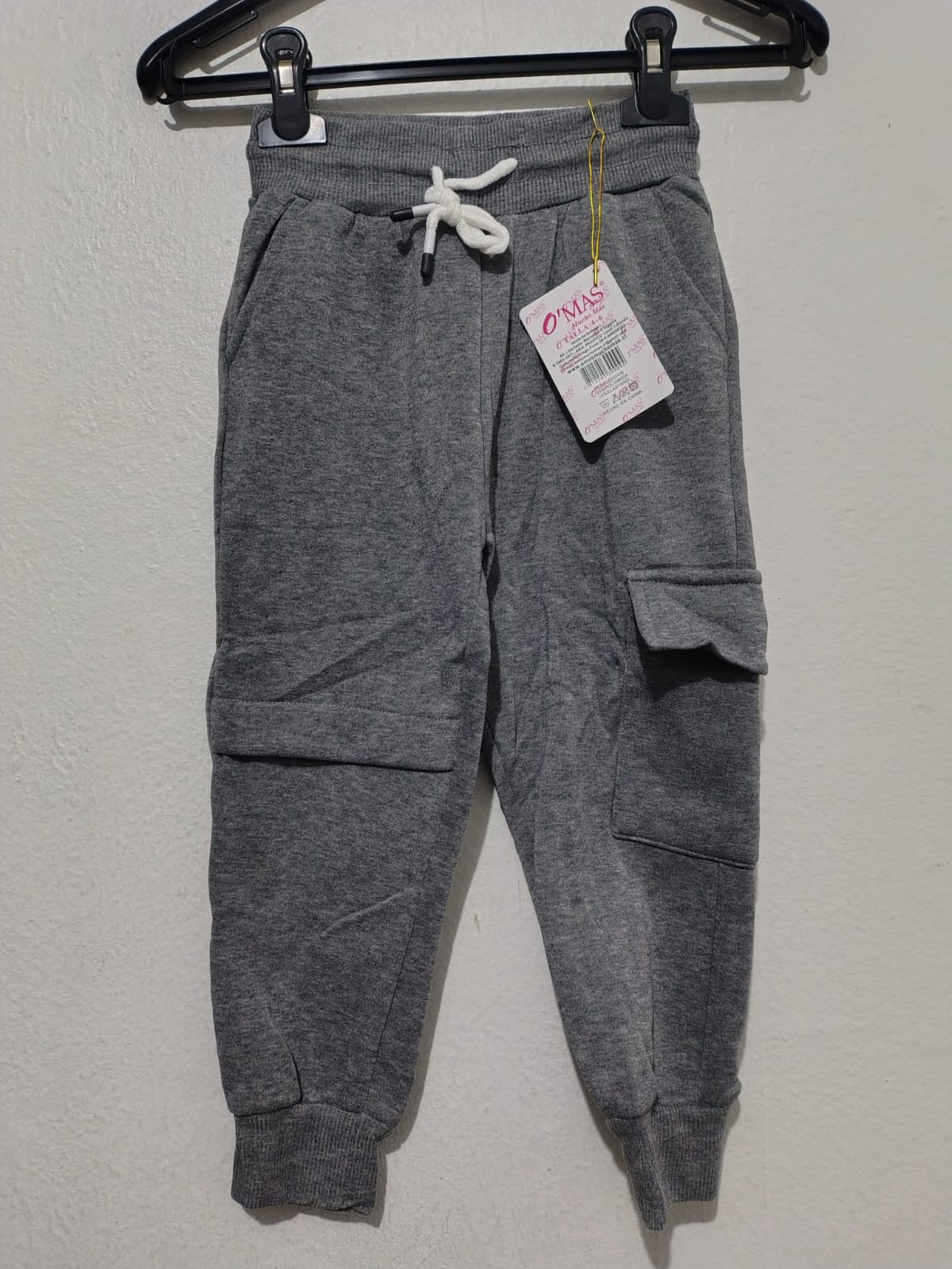 BUZO NIÑA POLAR CARGO PLOMO