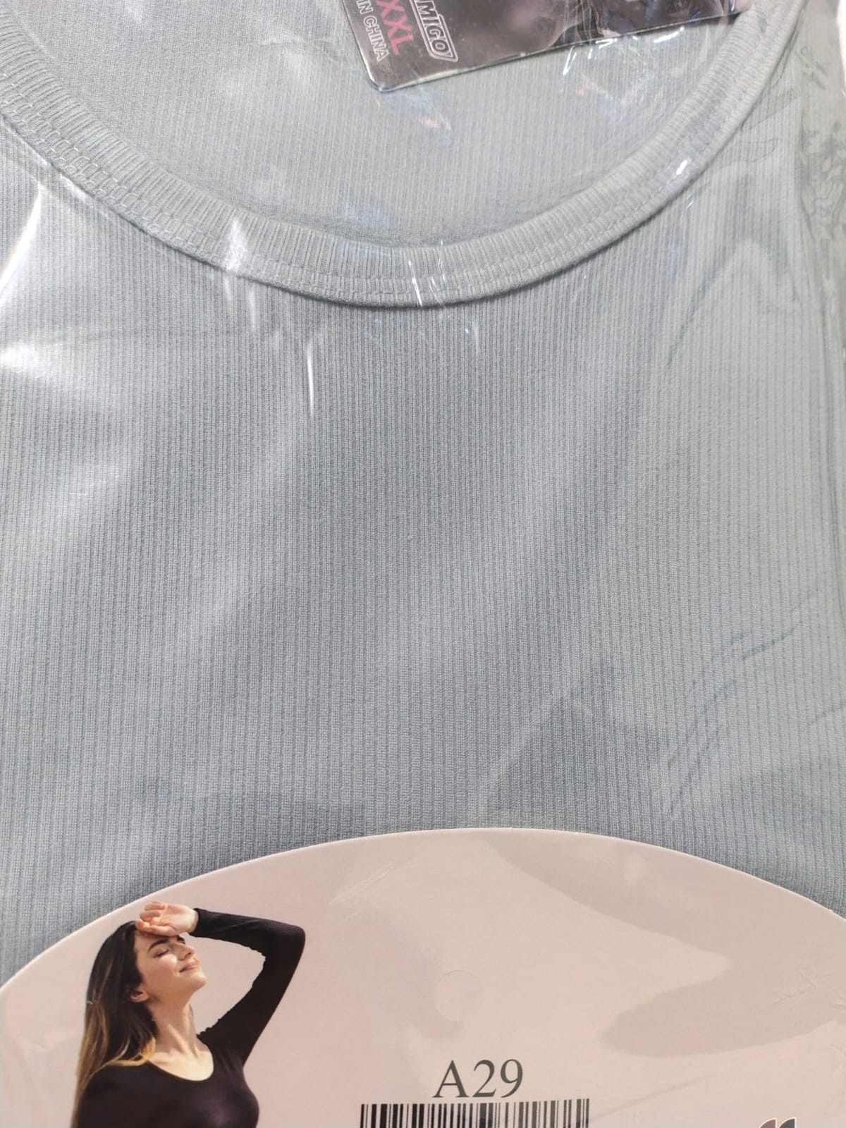 POLERA ACANALADA PLOMO