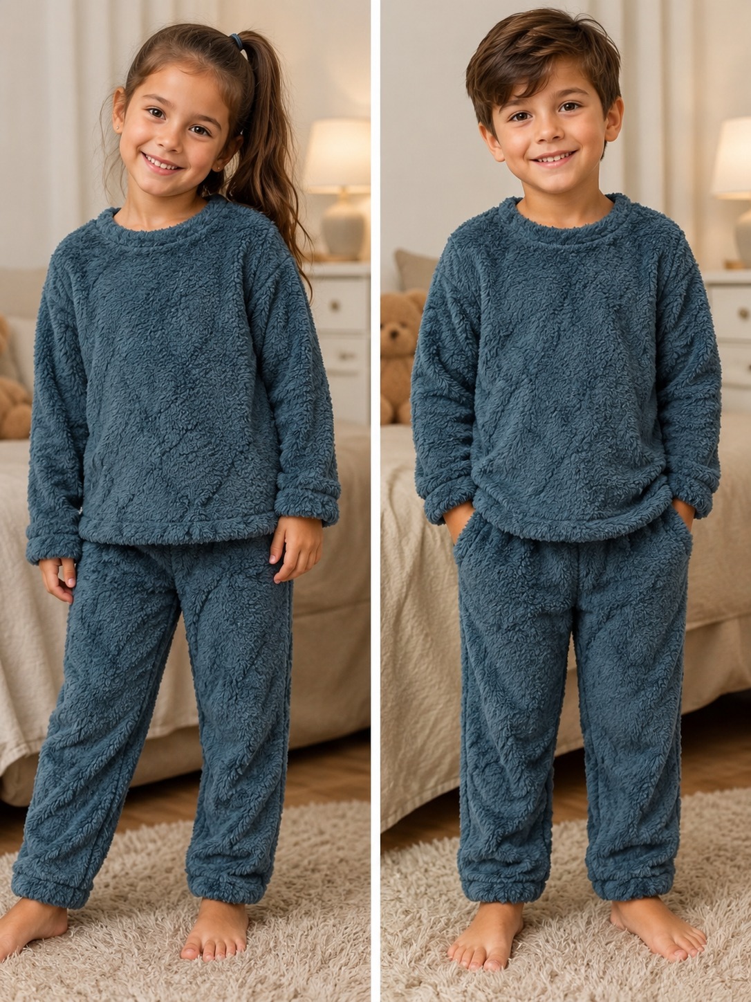 PIJAMAS INFANTIL COLOR AZUL MARINO