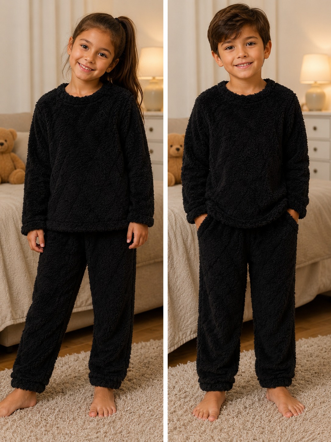 PIJAMAS INFANTIL COLOR NEGRO