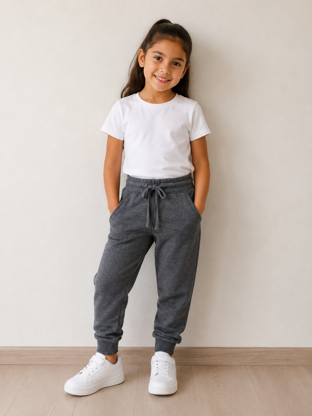 BUZO LISO NIÑO GRIS